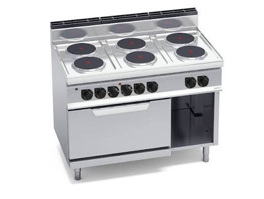 Fourneau électrique Berto's, Neuf, Enlèvement, 5 zones de cuisson ou plus, 60 cm ou plus