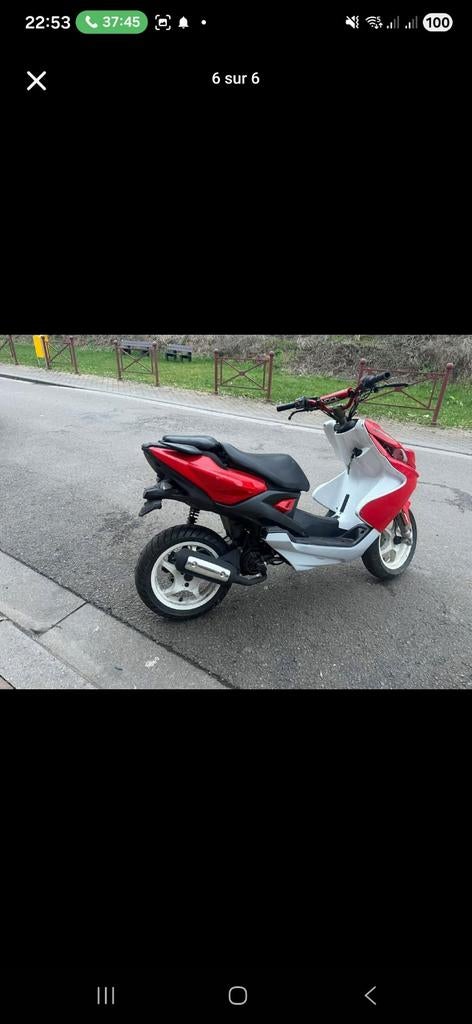 MBK aerox nickel de 2013, Enlèvement, Aerox