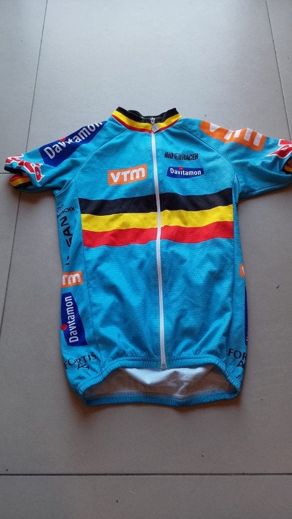 wielershirt Bioracer Belgie 2003 maat 2 = S, Ophalen of Verzenden, S