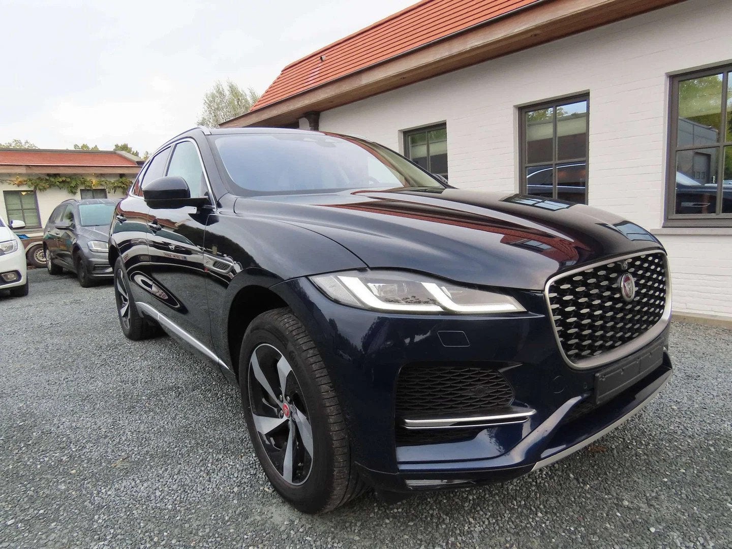 Jaguar F-Pace F-Pace PHEV 2.0 T AWD P400e R-Dynamic HSE R-Dy, Auto's, Gebruikt, Blauw, Leder, Bedrijf