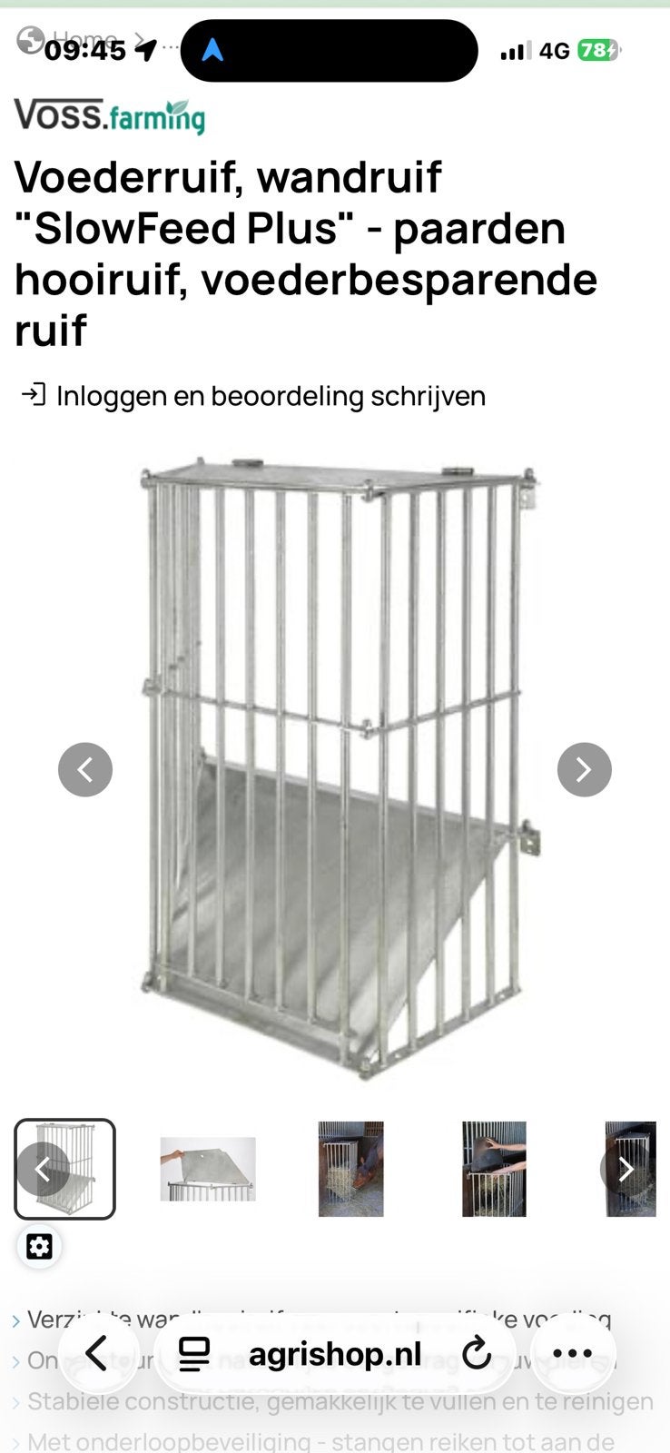 Hooiruif slowfeeder paarden, Dieren en Toebehoren, Weidegang, 2 of 3 paarden of pony's