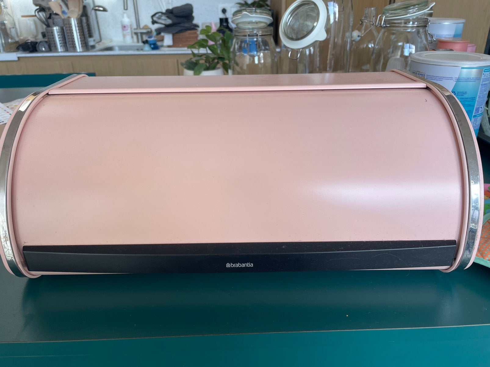 Brabantia broodtrommel roze, Ophalen, Zo goed als nieuw, Roze, Broodtrommel