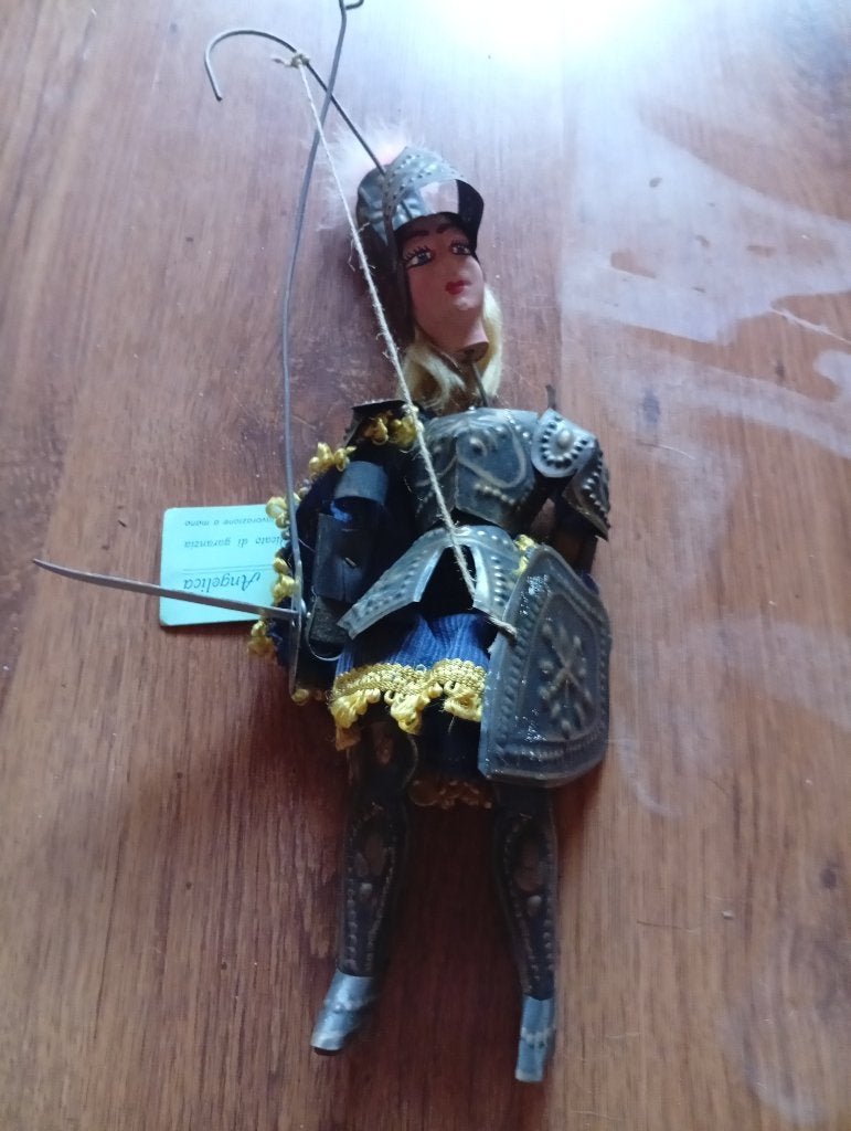 Marionnette Sicilienne vintage avec certificat, Enlèvement