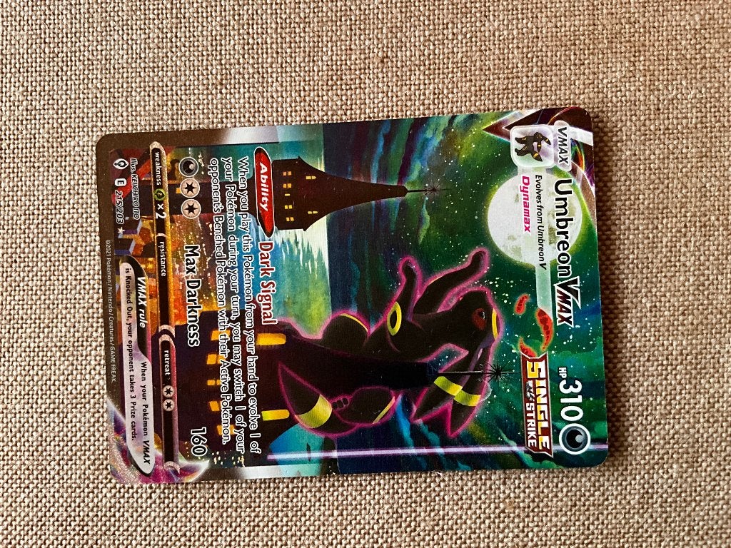 Umbreon Vmax trade, Hobby en Vrije tijd, Ophalen of Verzenden, Nieuw, Losse kaart