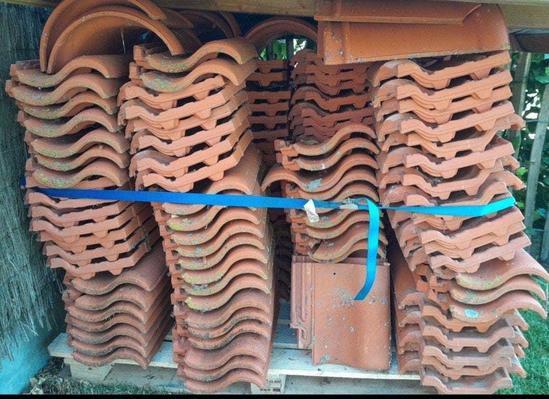 Lot dakpannen, Doe-het-zelf en Bouw, Dakpannen en Dakbedekking, Ophalen, Dakpannen