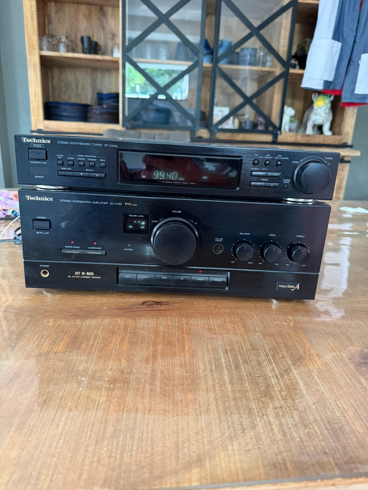 Technics ST-X302L tuner SU-X120 versterker new class a, Audio, Tv en Foto, Tuners, Ophalen of Verzenden, Zo goed als nieuw