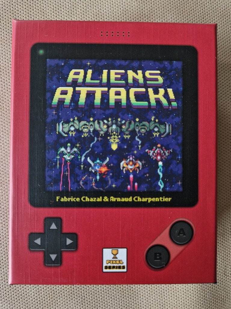 Jeu de société Aliens Attack! - Pixel series - solo - cartes, Hobby en Vrije tijd, Een of twee spelers, Ophalen of Verzenden, Zo goed als nieuw