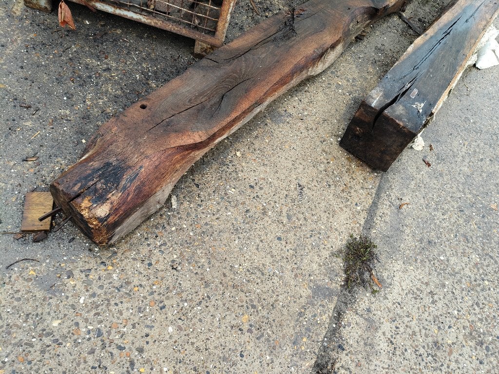 Eiken balken, Bricolage & Construction, 300 cm ou plus, Chêne, Enlèvement, Utilisé
