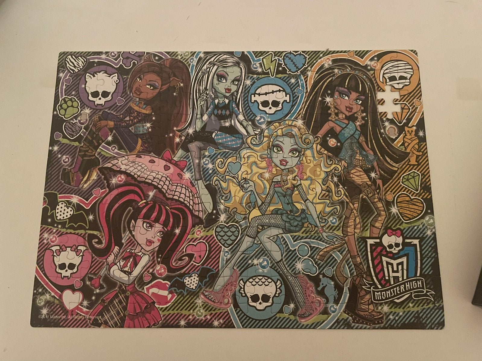 Puzzle Monster High Jewels, Enlèvement, Moins de 500 pièces, Utilisé, Puzzle