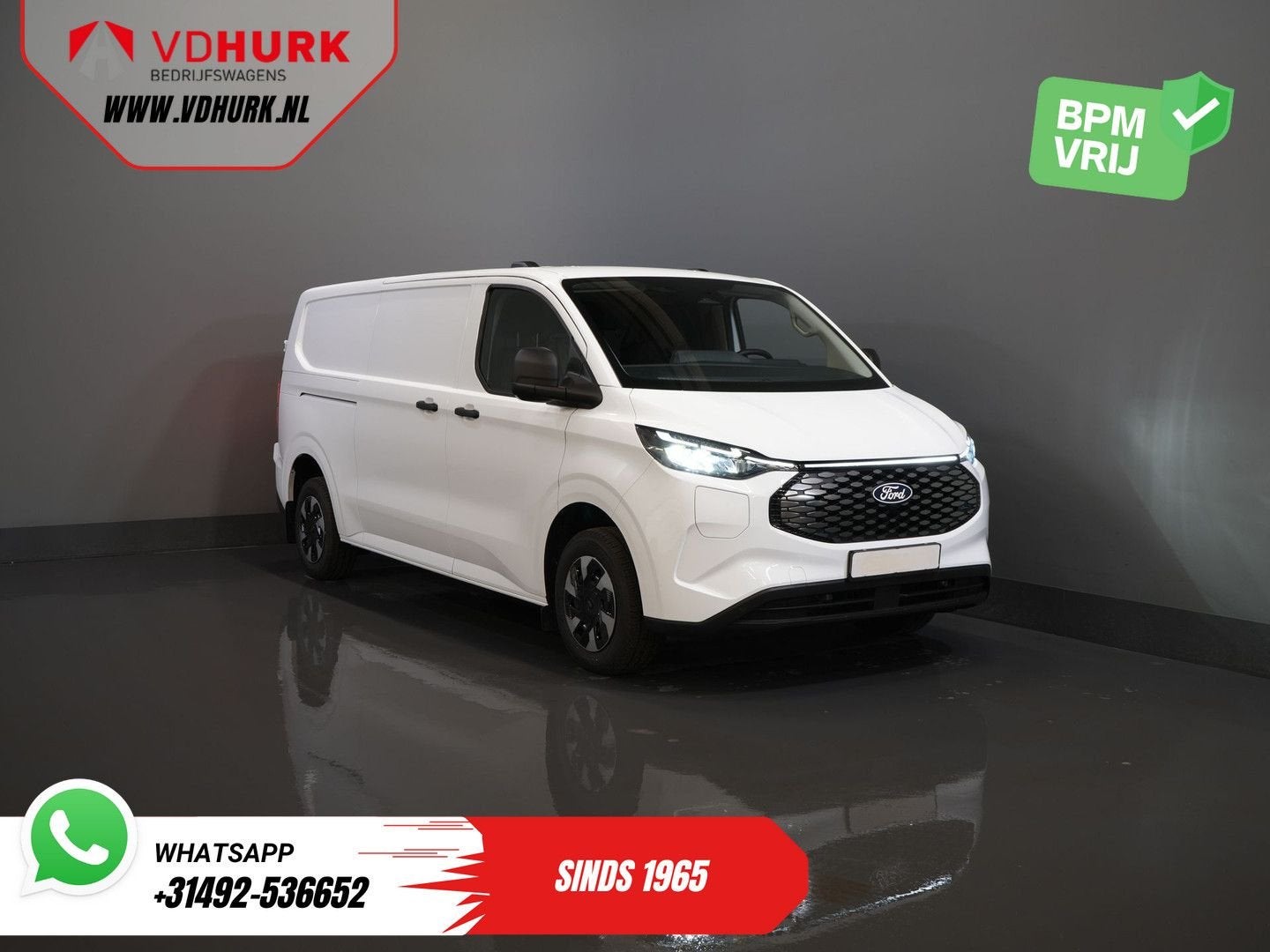 Ford E-Transit Custom L2 330 km WLTP LED/ Standkachel/ Snell, Autos, Achat, Entreprise, Carnet d'entretien, Automatique