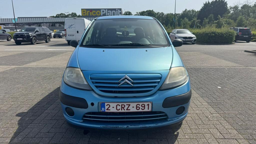Citoën C3 1.1 essence 155000 km avec airco, Auto's, Blauw, Bedrijf, Euro 4, C3