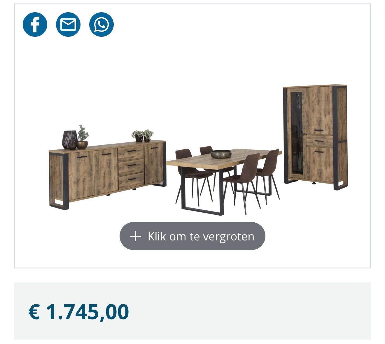 Meubelset Onno Weba, Ophalen
