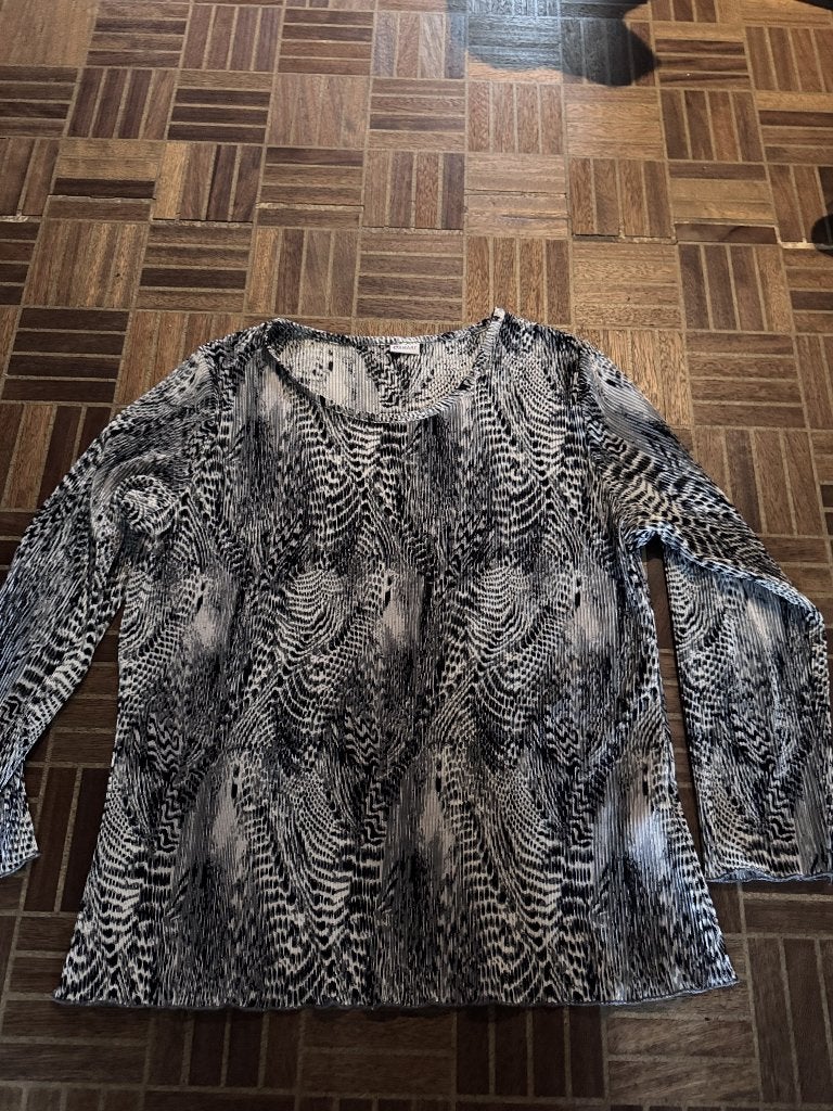 Damart tuniek met zwart-witte print, Kleding | Dames, Zwart, Damart, Gedragen, Ophalen