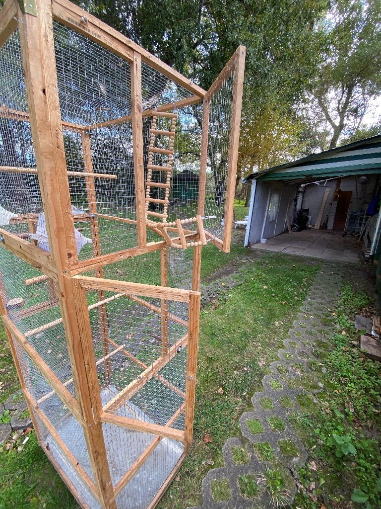 Houten volière, Diversen, Ophalen, Gebruikt