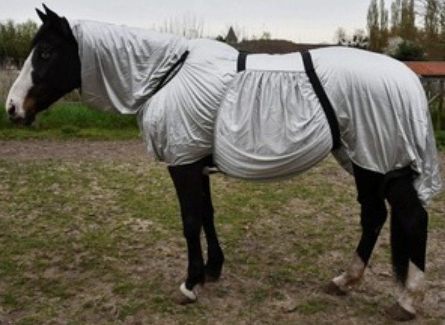 Nouvelle couverture anti - eczema 145 cm v, Animaux & Accessoires, Enlèvement, Neuf, Blanc, Couverture anti-eczéma