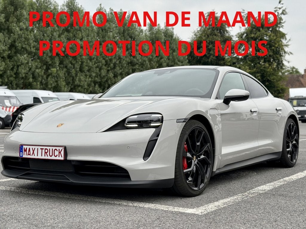 Porsche Taycan 4S - 59.500€ - Leasing 1.432€/M - REF 6891, Automaat, 4 zetels, Zwart, Leder