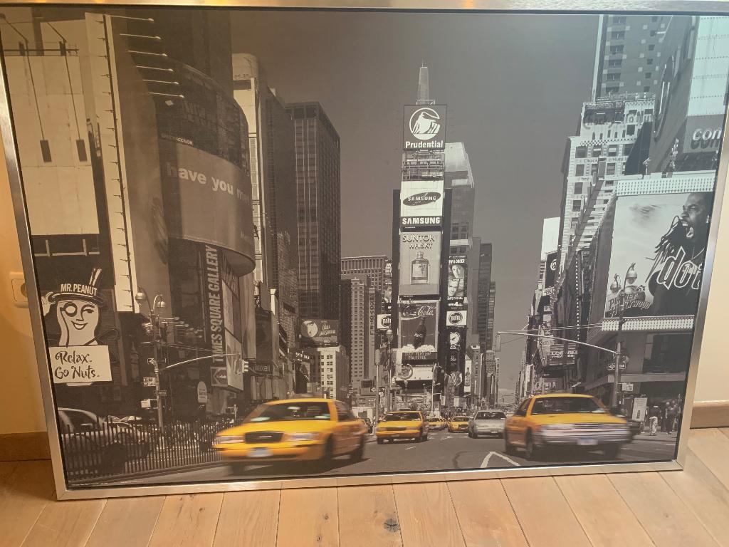Fotokader ikea New York, Huis en Inrichting, Ophalen, 100 cm, Ingelijst, Grijs