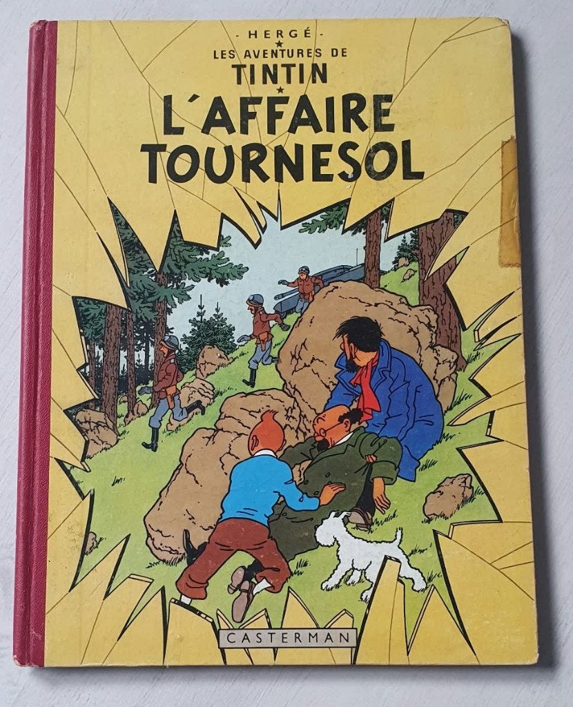 Tintin, L'affaire Tournesol, 1956 B19 EO Fr, Livres, Enlèvement ou Envoi, Une BD, Utilisé, Peyo / Hergé / Goscinny.