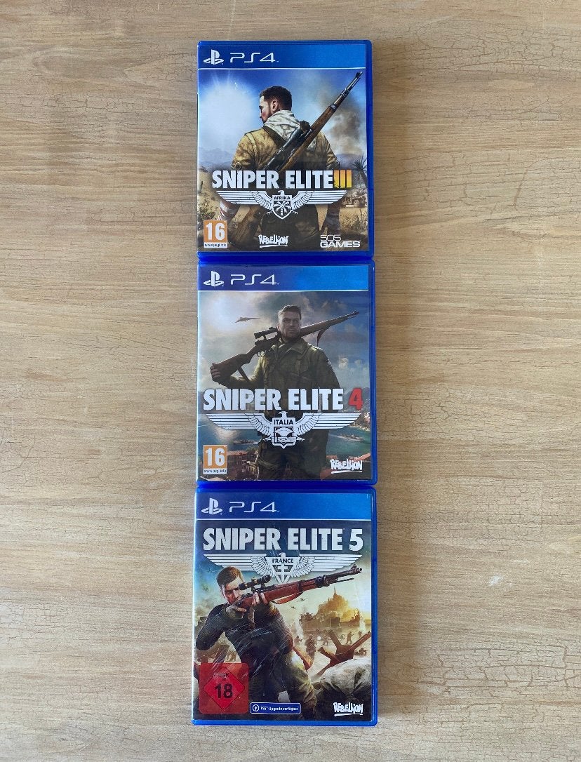 Sniper Elite Collection PS4, Avontuur en Actie, Online, Gebruikt, Vanaf 18 jaar
