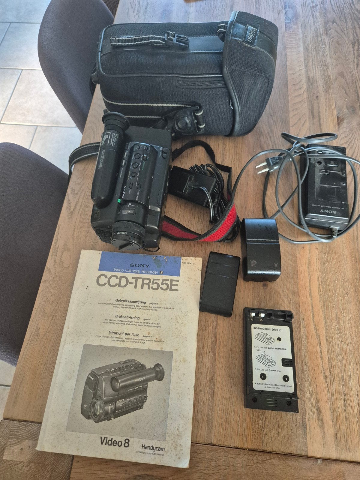 Sony video CCD-TR55E, Ophalen