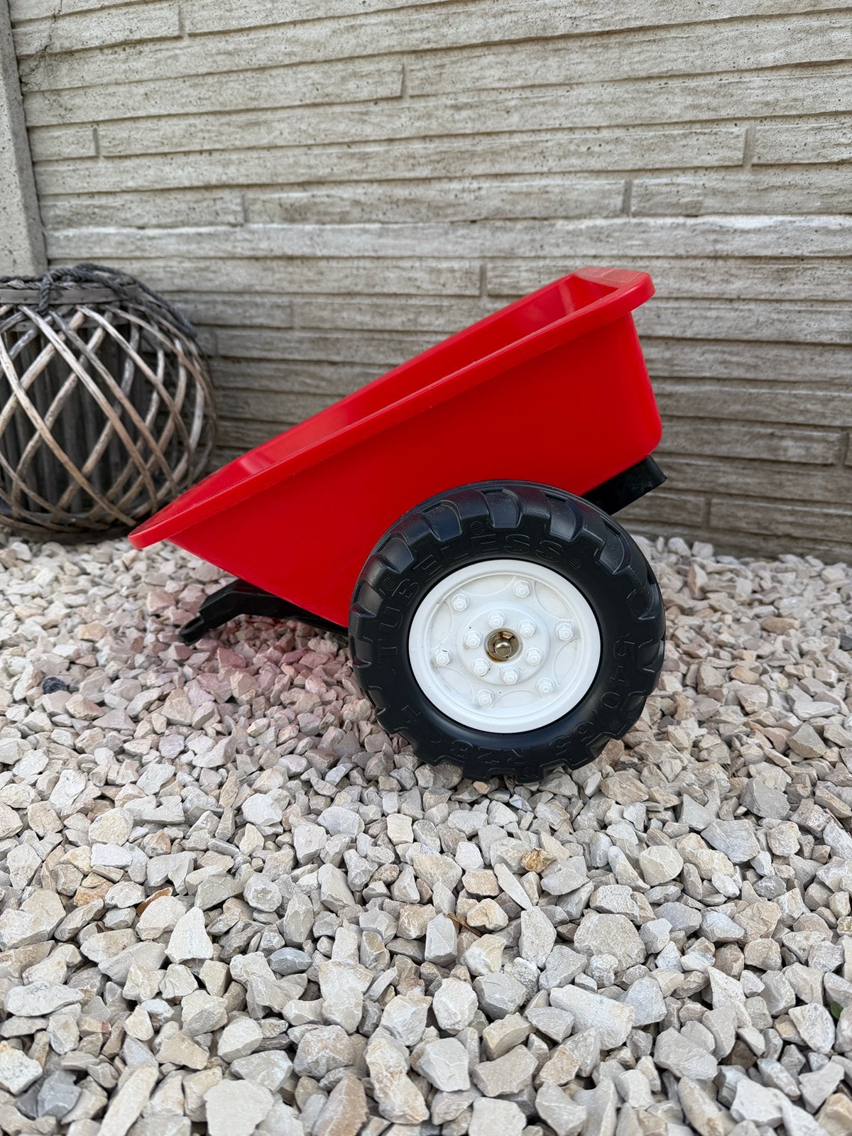 Remorque rouge de tracteur Falk jouet extérieur enfant, Ophalen, Zo goed als nieuw