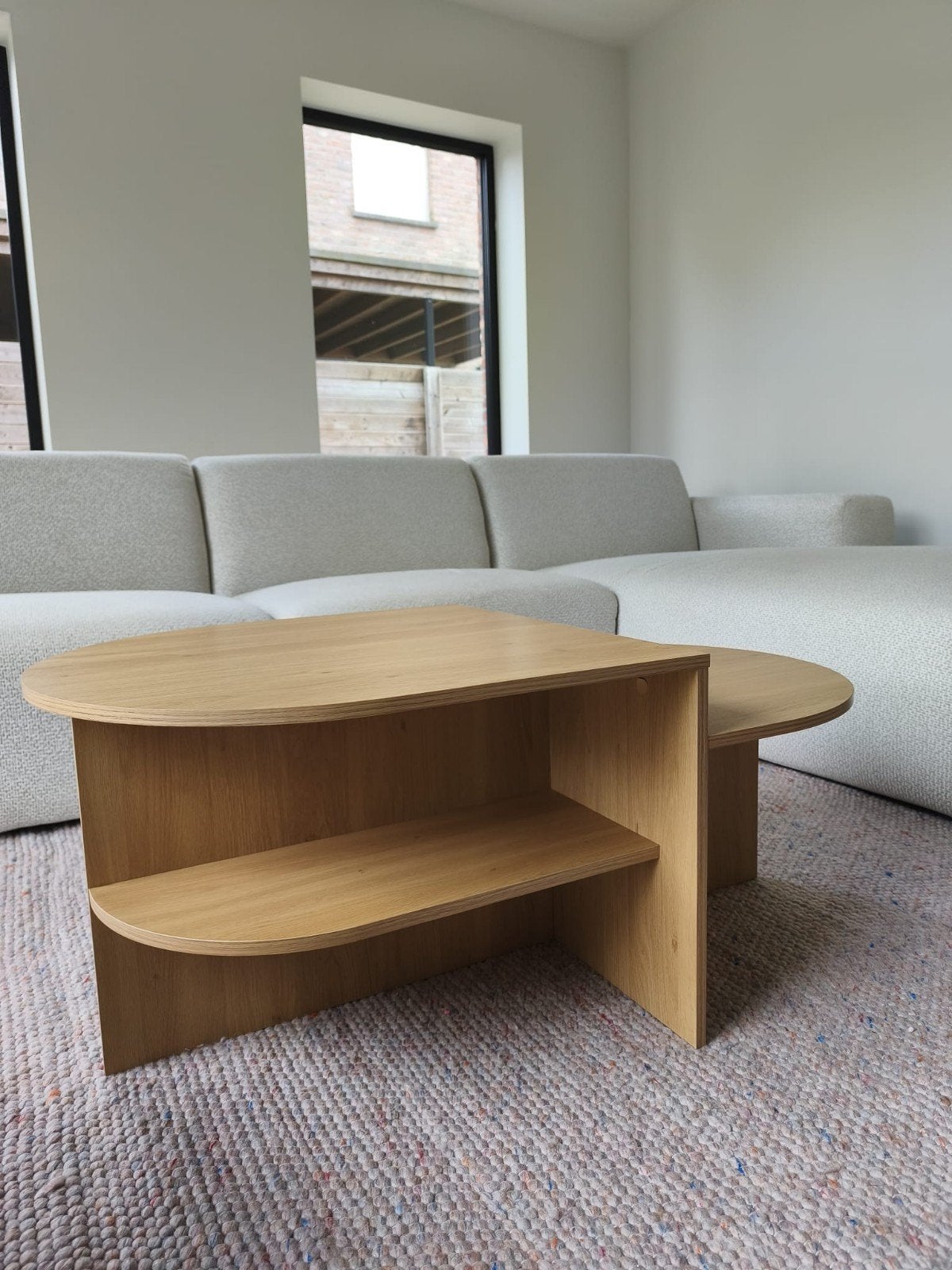 Salontafel Jysk houtlook, Ophalen, 100 tot 150 cm, 50 tot 100 cm, Zo goed als nieuw