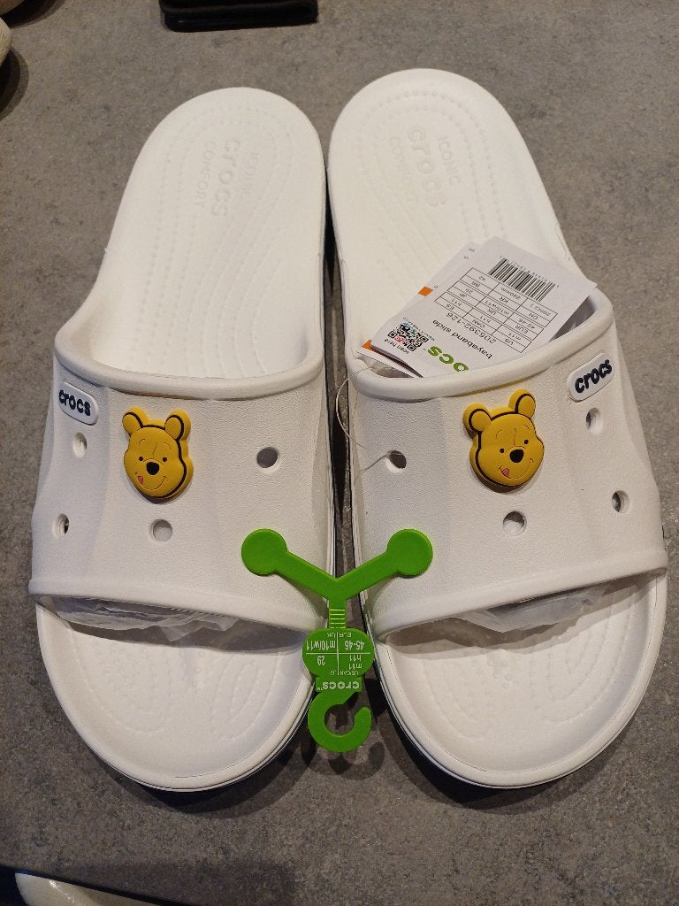 Crocs - maat 44/45 NIEUW, Crocs, Wit, Nieuw, Ophalen