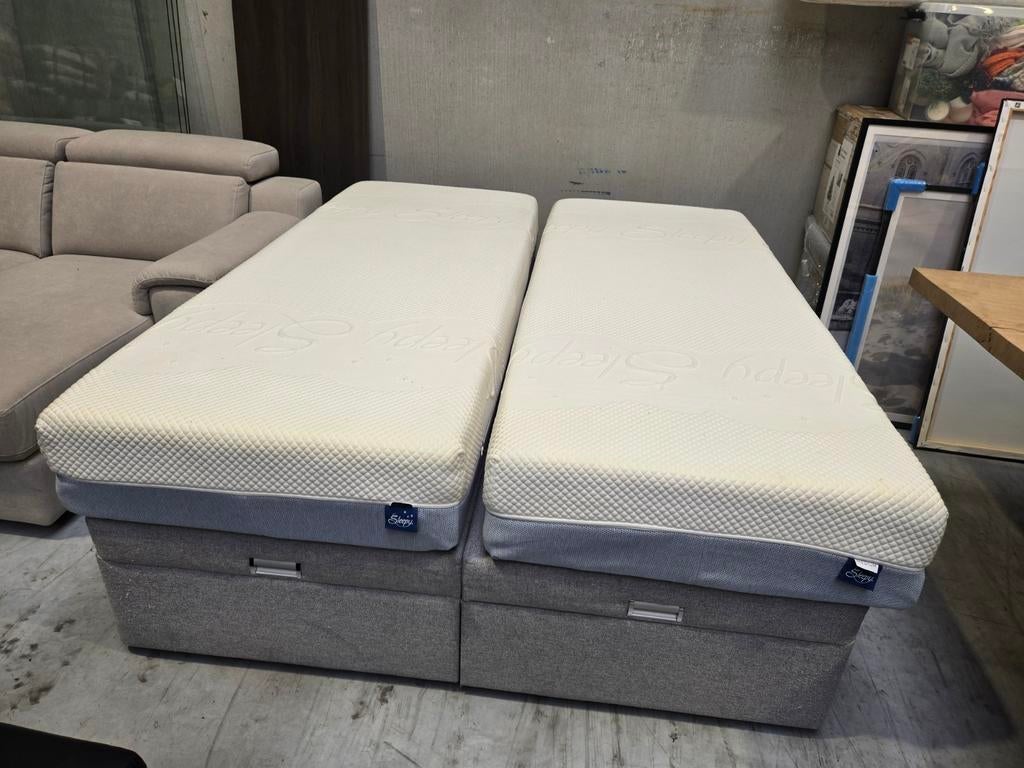 Prachtig nieuw bed van sleepworld 160 x 200 cm met opbergvak, Ophalen, 200 cm