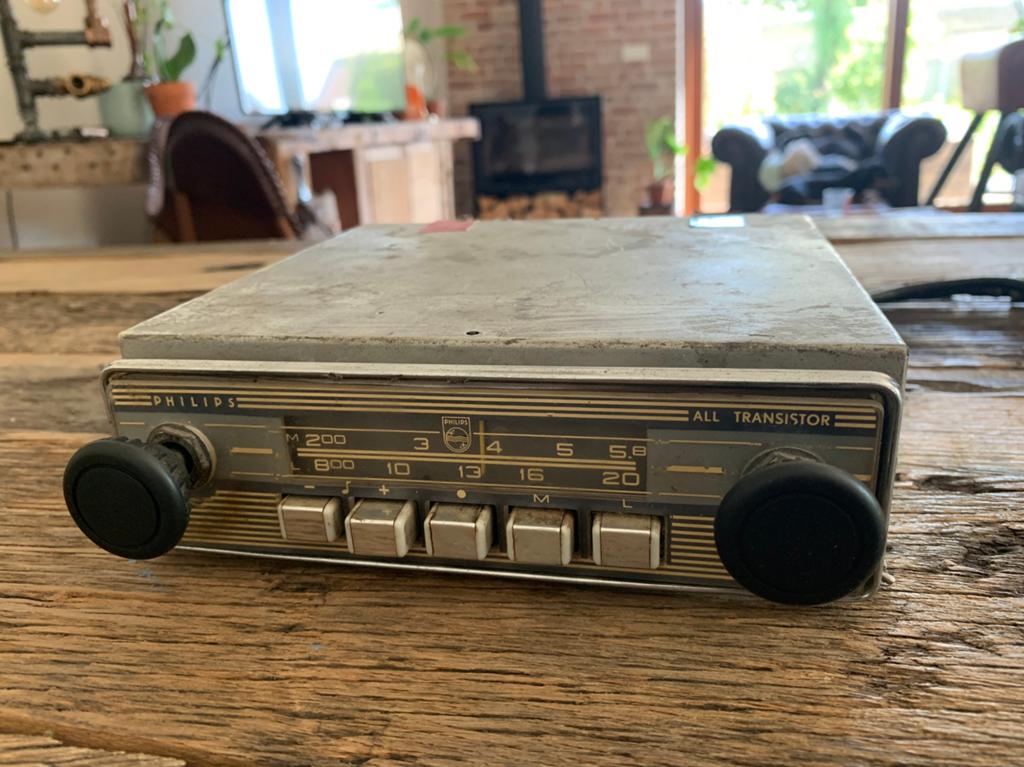 Philips N4X24T “All Transistor” oldtimer autoradio ‘60, Ophalen of Verzenden
