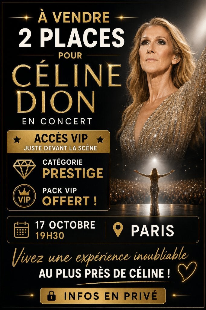 Concert Céline Dion Paris 2026, Tickets & Billets