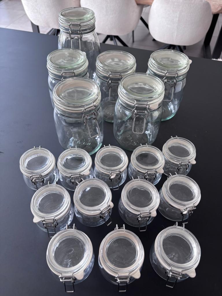 Voorraadpotten glas, Ophalen, Zo goed als nieuw