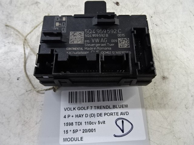 UNITE ELECTRONIQUE Volkswagen Golf VII (AUA) (5Q4959592C), Autos : Pièces & Accessoires, Utilisé, Volkswagen