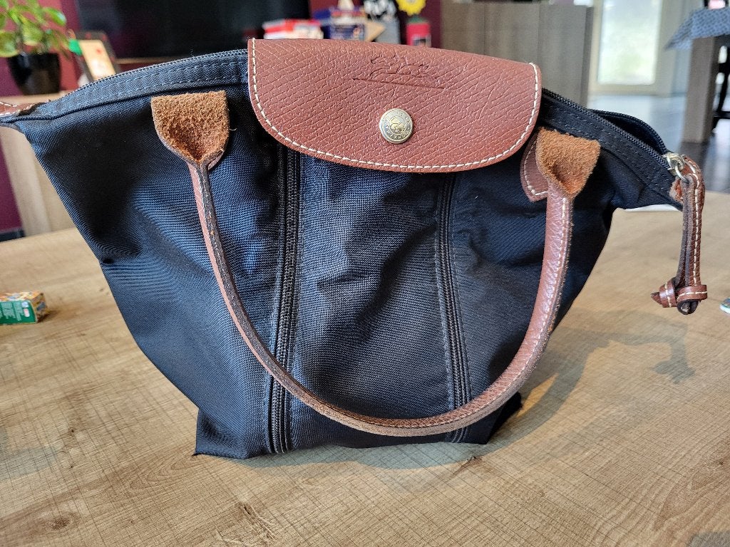 Longchamp Le Pliage zwart Small, Enlèvement ou Envoi, Utilisé, Noir, Sac à main