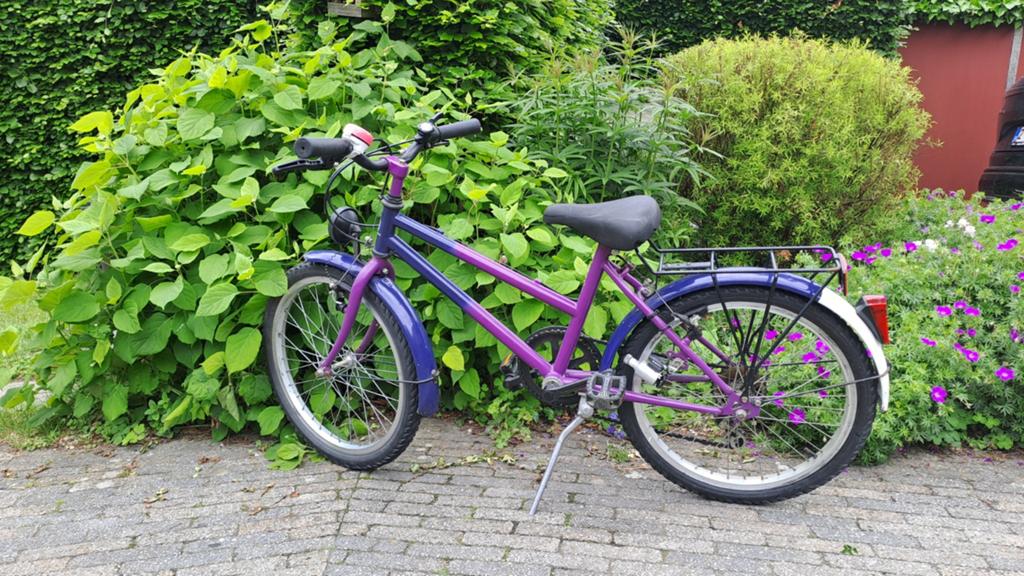 Meisjesfiets 20 inch, Ophalen