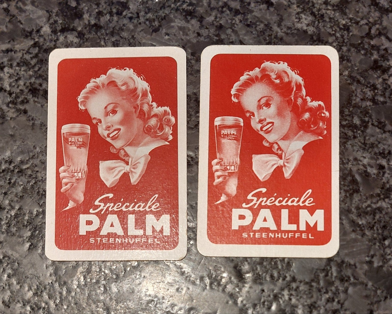 2 verschillende speelkaarten brouwerij Palm Steenhuffel, Verzamelen, Ophalen of Verzenden, Palm
