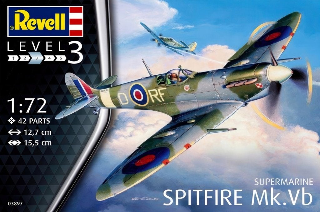 Supermarine Spitfire Mk.Vb - Revell · 1/72, 1:72 tot 1:144, Revell, Nieuw, Ophalen of Verzenden