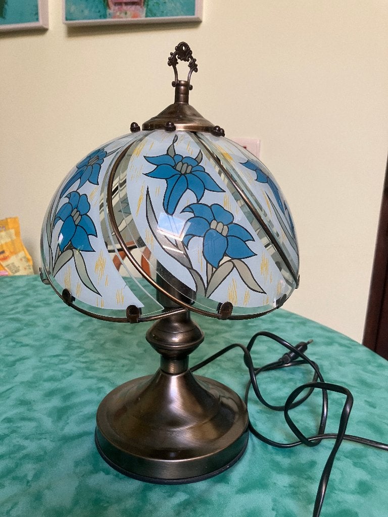 Petite lampe style art nouveau, Maison & Meubles, Enlèvement, Verre