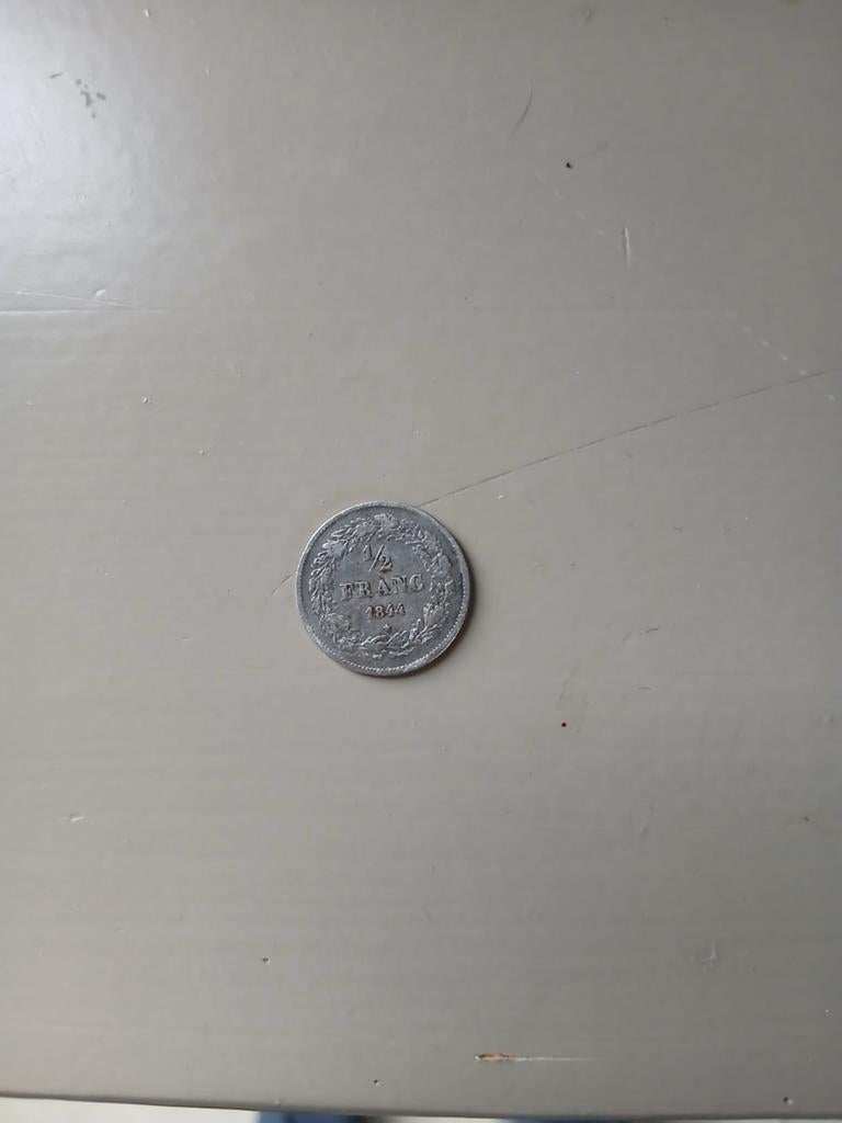 1/2 Fr België 1844 zeer mooi, Ophalen of Verzenden