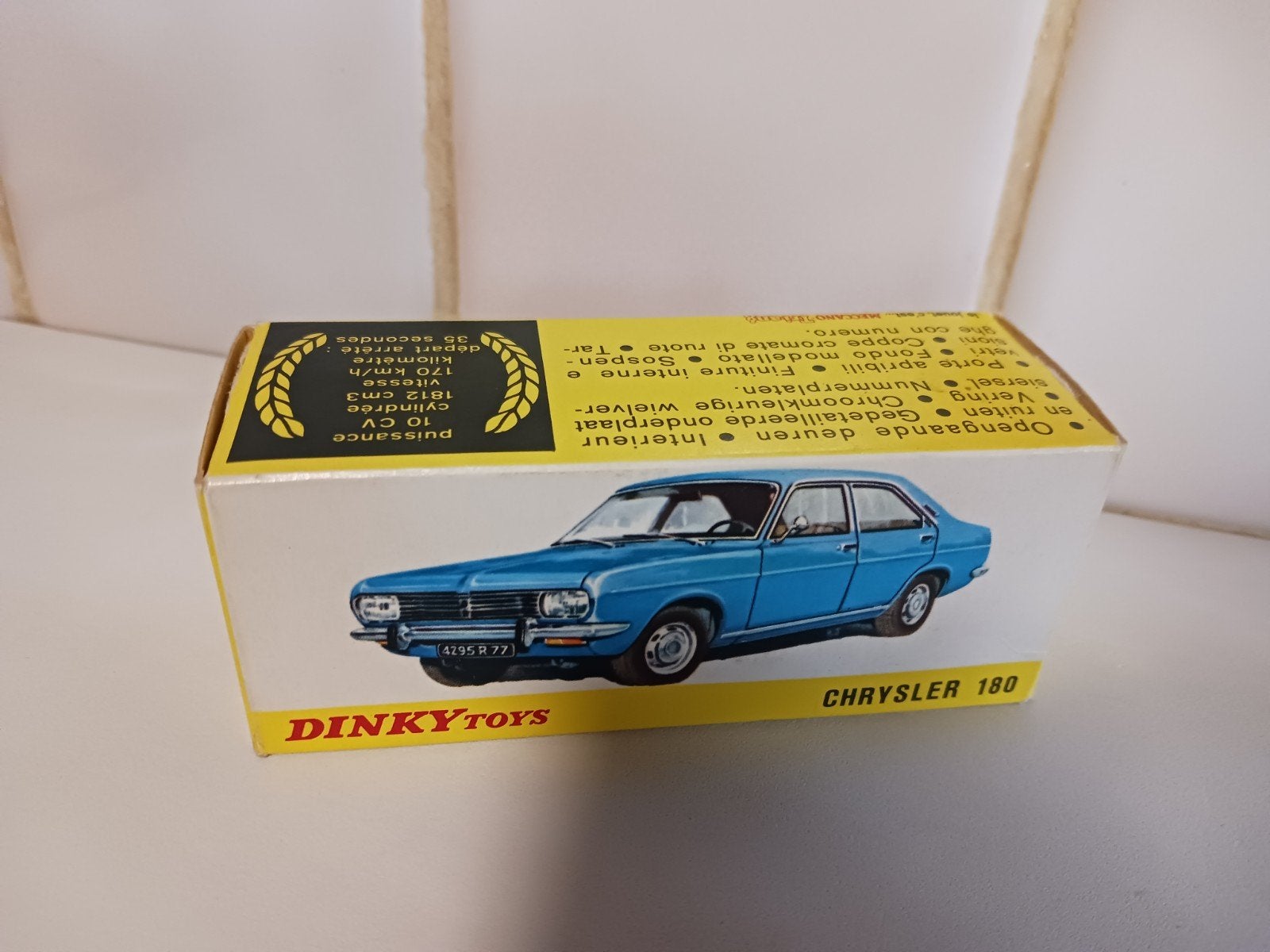 DINKY TOYS  leeg doosje  CHRYSLER  180, Hobby en Vrije tijd, Modelauto's | 1:43, Ophalen of Verzenden, Dinky Toys