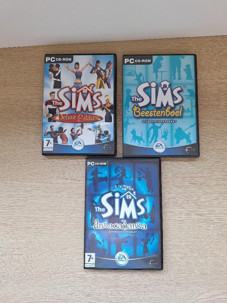 The sims deluxe + Abracadabra + Beestenboel, Games en Spelcomputers, Ophalen of Verzenden, Gebruikt