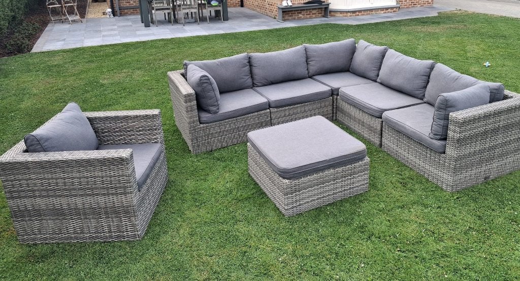 Lounge set, Ophalen, Gebruikt, Rotan, 6 zitplaatsen