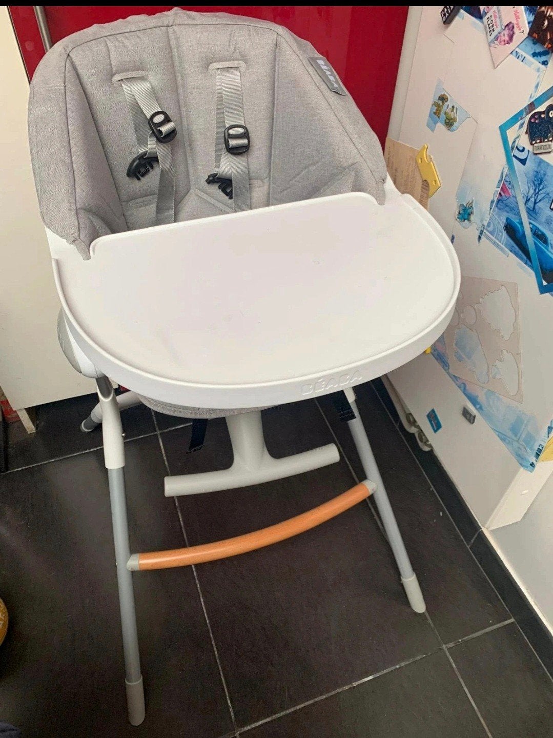Eetstoel Béaba Up & Down kinderstoel incl stoel verkleiner, Enfants & Bébés, Enlèvement, Neuf, Chaise évolutive, Plateau amovible
