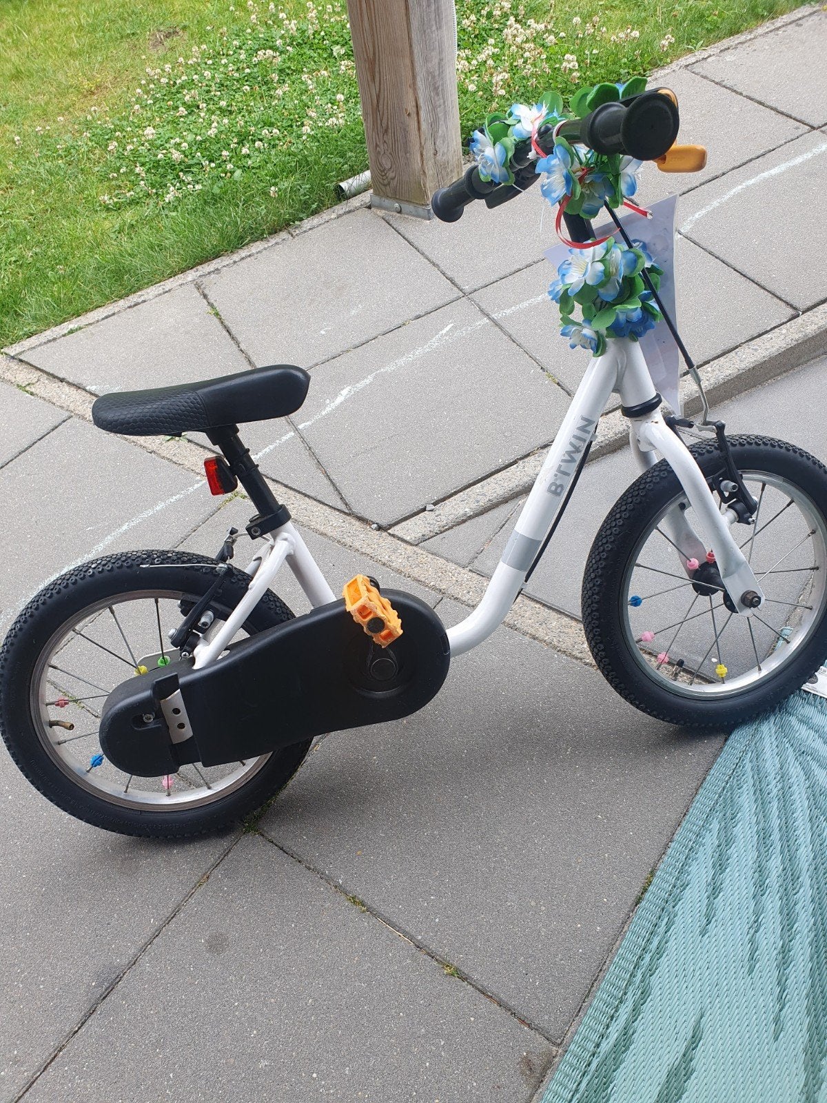 Fiets 14 inch, Ophalen