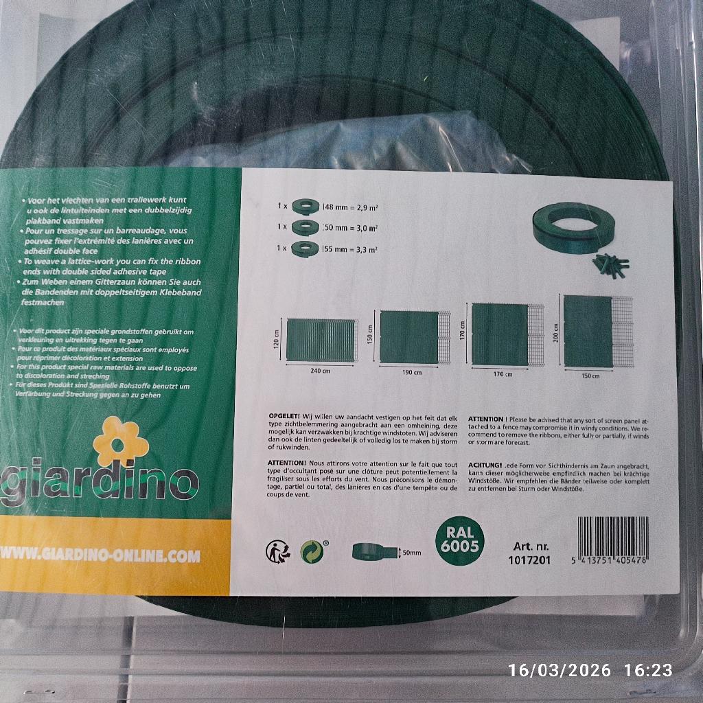 Lanières + clips 50mm pour panneaux rigides, Enlèvement, Comme neuf