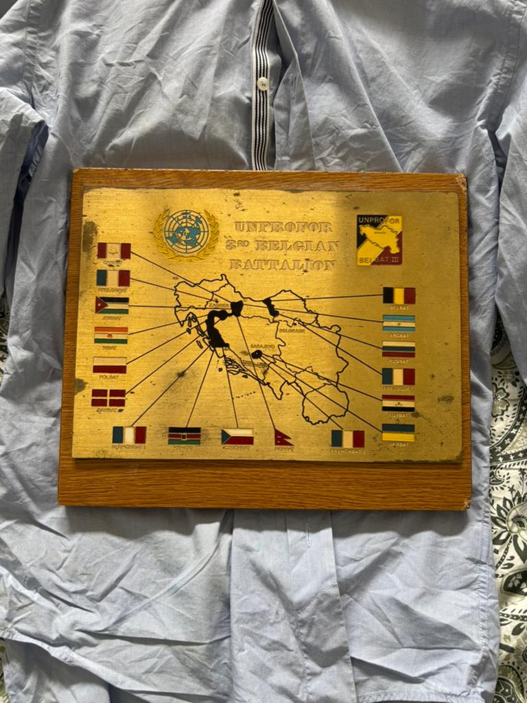 Plaque commémorative Belbat 3, Collections, Enlèvement ou Envoi, Armée de terre, Miniature ou Figurine
