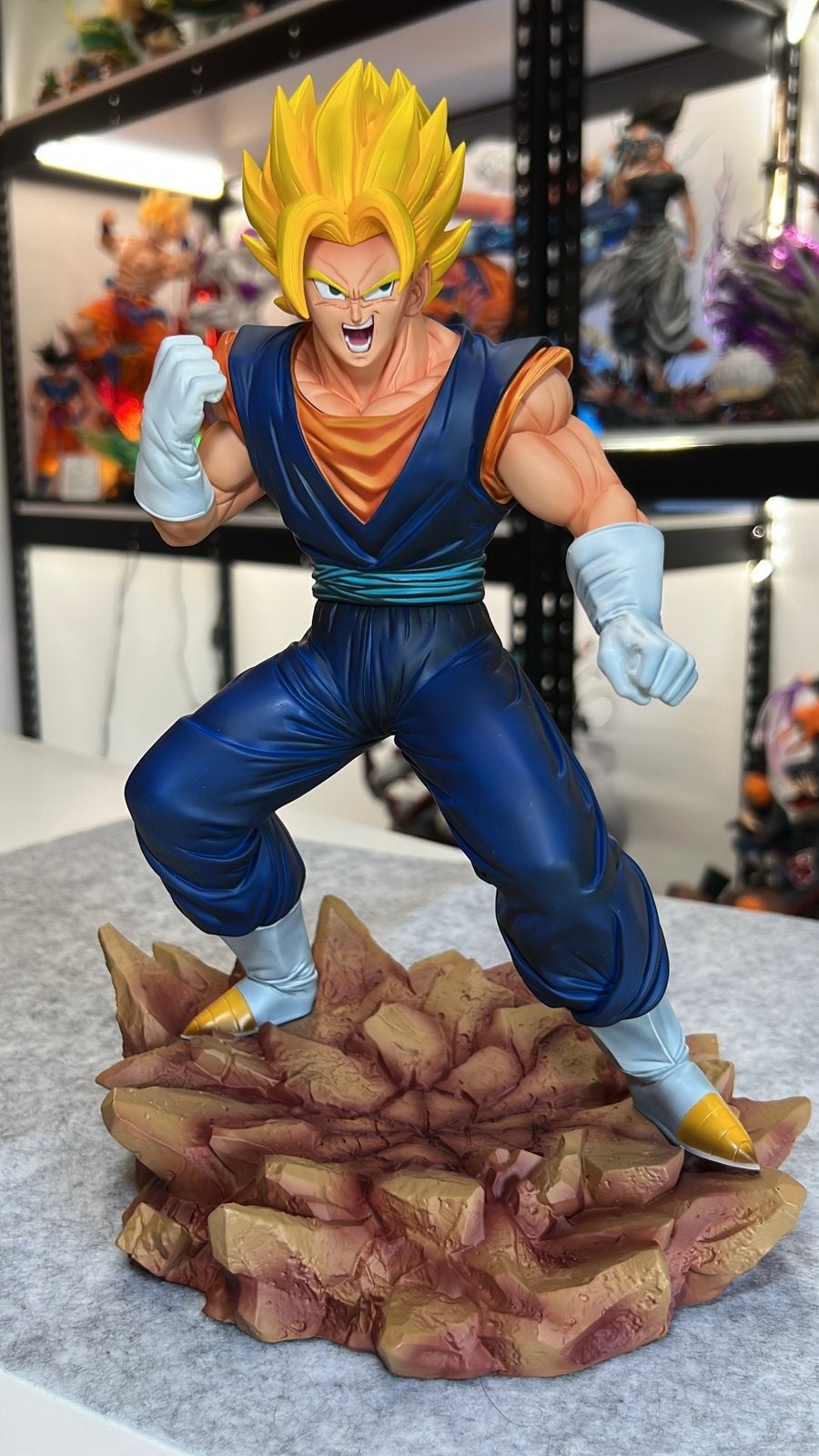 Figurine vegeto vegito recast 34 cm  dragon ball z SH Studio, Collections, Enlèvement ou Envoi