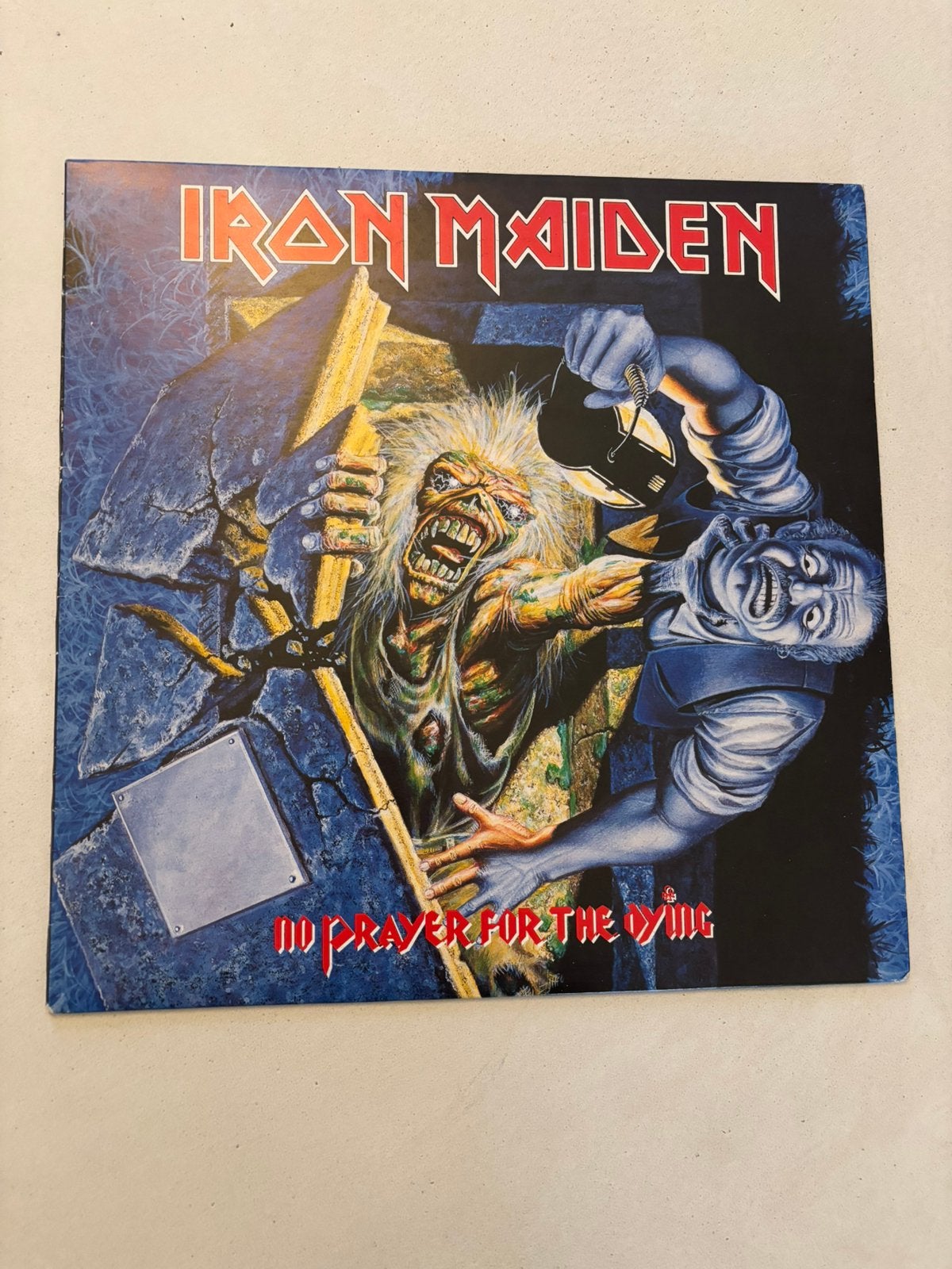 Lp 1990 iron maiden - no prayer for the dying near mint!, Enlèvement ou Envoi, Comme neuf