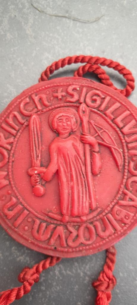 Prachtige lakzegel...Pankratius, Ophalen of Verzenden, Overige materialen