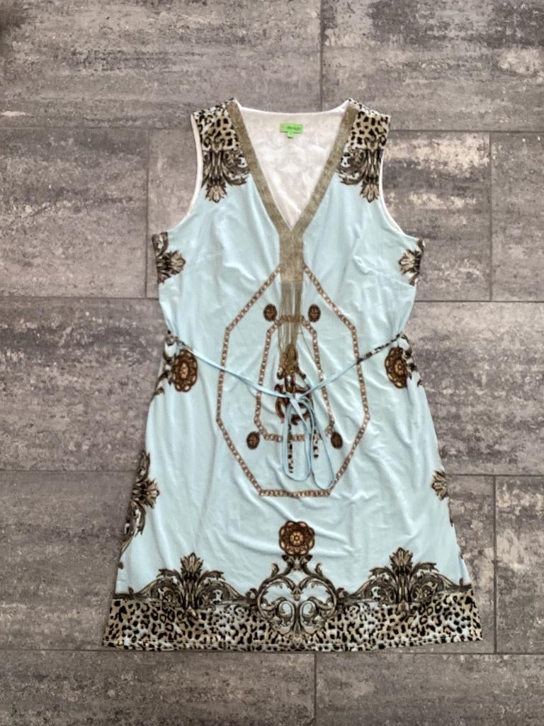 Jurk K-design (X)L, K-design, Blauw, Maat 42/44 (L), Nieuw
