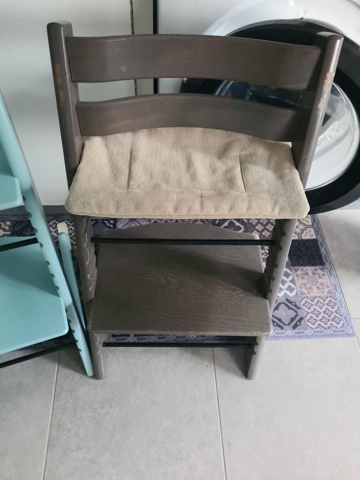 Hazy grey trip trap stokke, Ophalen